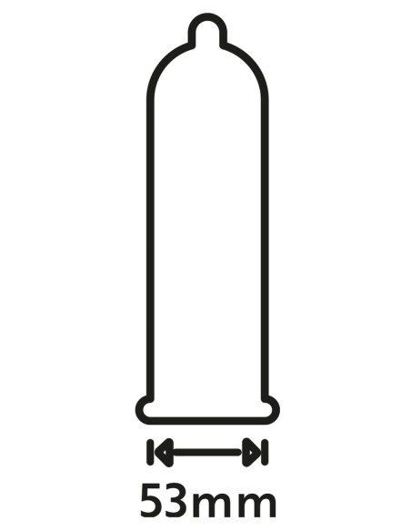 Préservatifs perlés en latex Extra Fun 53mm x48