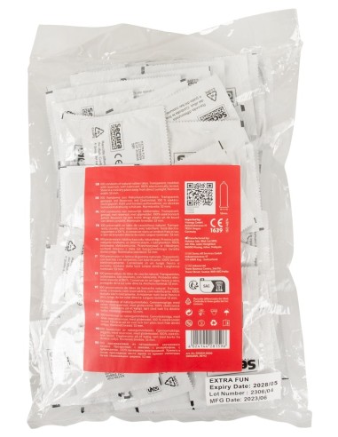 Préservatifs perlés en latex Extra Fun x100