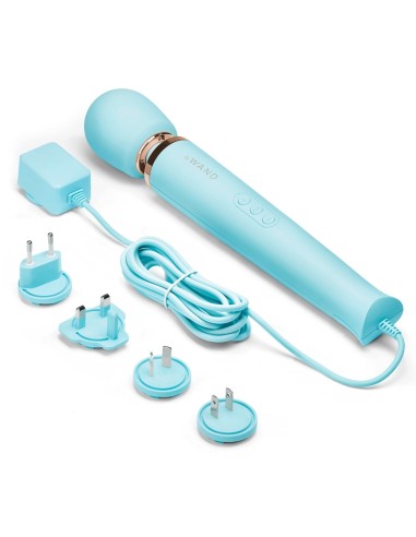 Wand Powerful Plug-In 34cm - Tête 62mm Bleu Ciel