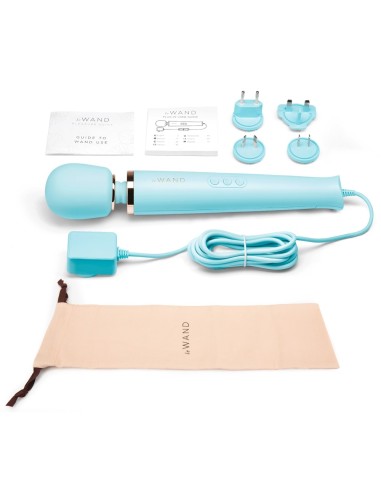 Wand Powerful Plug-In 34cm - Tête 62mm Bleu Ciel