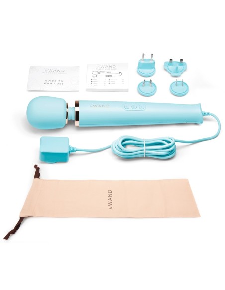 Wand Powerful Plug-In 34cm - Tête 62mm Bleu Ciel