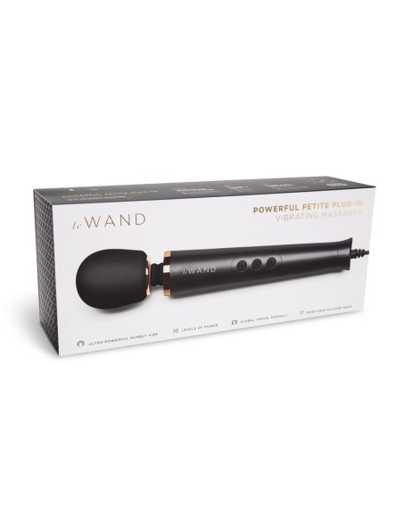 Wand Powerful Petite Plug-In 25cm Tête 47mm Noir Wand Powerful Petite Plug-In 25cm Tête 47mm Noir