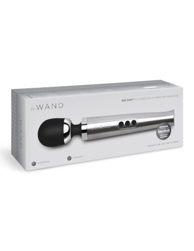 Wand Die Cast Rechargeable 29cm Tête 51mm Gris