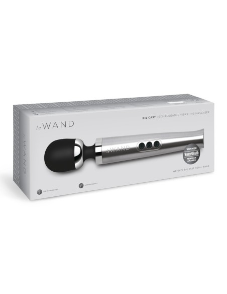 Wand Die Cast Rechargeable 29cm Tête 51mm Gris