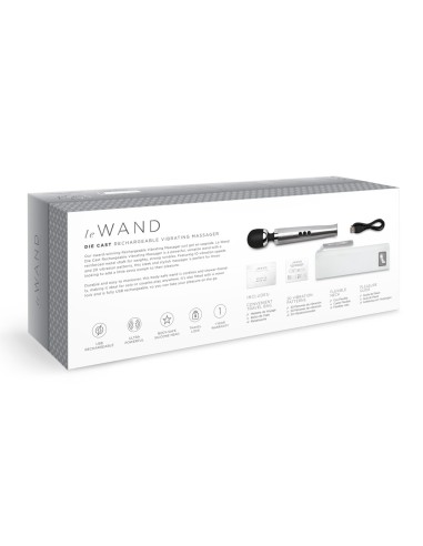 Wand Die Cast Rechargeable 29cm Tête 51mm Gris