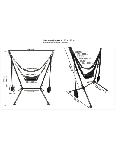 Balançoire autoportante Sex Swing Noire