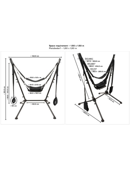 Balançoire autoportante Sex Swing Noire