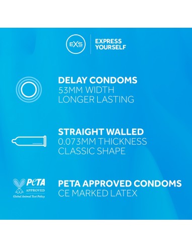 Préservatifs retardants Delay Endurance 53mm x48