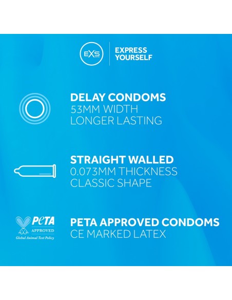 Préservatifs retardants Delay Endurance 53mm x48
