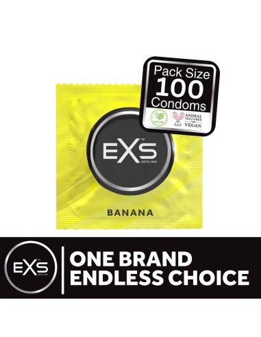 Préservatifs aromatisés Banana 54mm x100