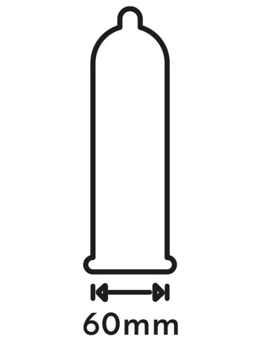 Préservatifs XXL en latex Extra Large 60mm x12