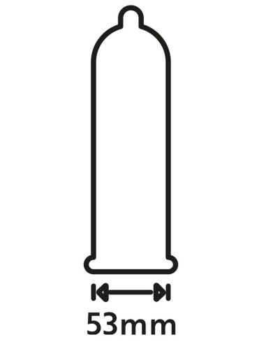 Préservatifs lubrifiés Extra Wet 53mm x12