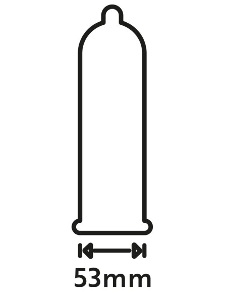 Préservatifs lubrifiés Extra Wet 53mm x12