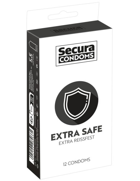 Préservatifs épais en latex Extra Safe x12