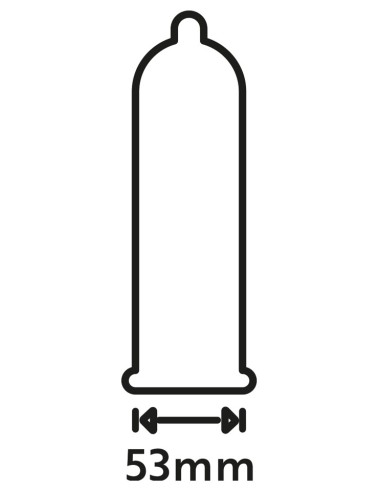 Préservatifs épais en latex Extra Safe 53mm x12