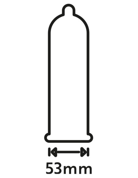 Préservatifs épais en latex Extra Safe 53mm x12