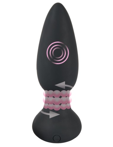 Plug vibrant Rimmer Velvet 11 x 4.2 cm Noir