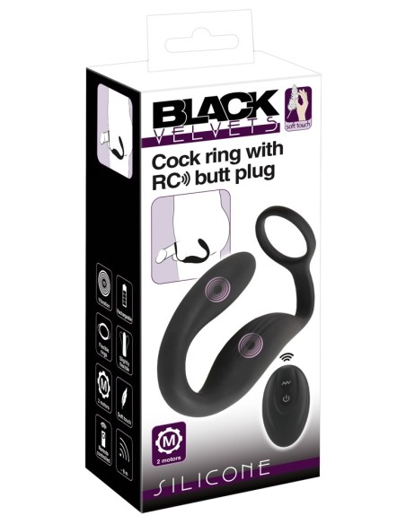 Cockring Plug Vibe Velvet 8 x 2.5cm