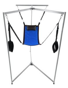 Kit Sling Tissu Rectangle Bleu Armature Grise