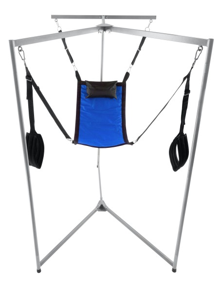 Kit Sling Tissu Rectangle Bleu Armature Grise Kit Sling Tissu Rectangle Bleu Armature Grise