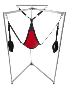Kit Sling Tissu Triangle Rouge Armature Grise