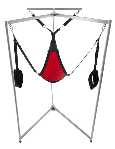 Kit Sling Tissu Triangle Rouge Armature Grise Kit Sling Tissu Triangle Rouge Armature Grise