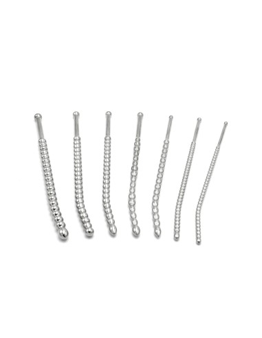 Kit de 7 Tiges d'urètre Beaded Dilator 20 cm - Diamètres 5 à 10mm