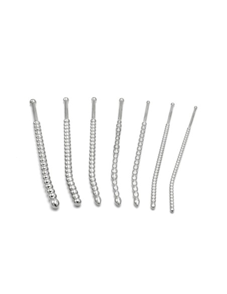 Kit de 7 Tiges d'urètre Beaded Dilator 20 cm - Diamètres 5 à 10mm Kit de 7 Tiges d'urètre Beaded Dilator 20 cm - Diamètres 5 à 10mm
