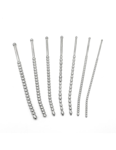 Kit de 7 Tiges d'urètre Beaded Dilator 20 cm - Diamètres 5 à 10mm Kit de 7 Tiges d'urètre Beaded Dilator 20 cm - Diamètres 5 à 10mm