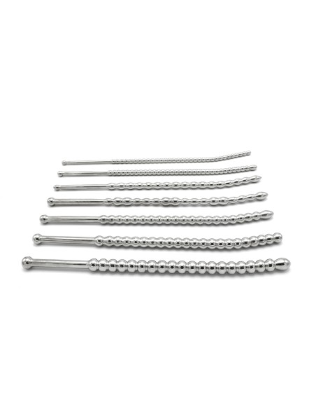 Kit de 7 Tiges d'urètre Beaded Dilator 20 cm - Diamètres 5 à 10mm Kit de 7 Tiges d'urètre Beaded Dilator 20 cm - Diamètres 5 à 10mm