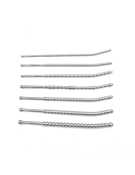 Kit de 7 Tiges d'urètre Beaded Dilator 20 cm - Diamètres 5 à 10mm Kit de 7 Tiges d'urètre Beaded Dilator 20 cm - Diamètres 5 à 10mm