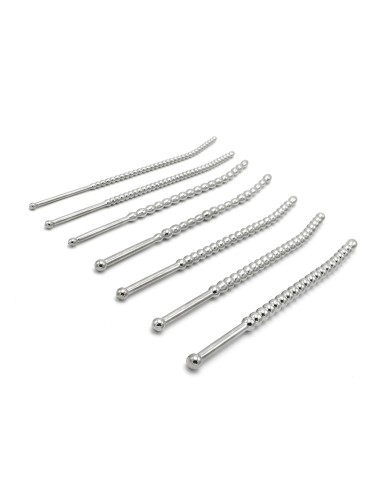 Kit de 7 Tiges d'urètre Beaded Dilator 20 cm - Diamètres 5 à 10mm