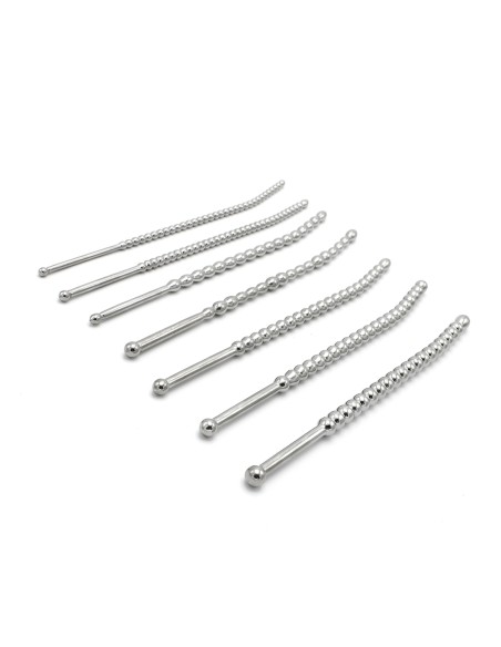 Kit de 7 Tiges d'urètre Beaded Dilator 20 cm - Diamètres 5 à 10mm Kit de 7 Tiges d'urètre Beaded Dilator 20 cm - Diamètres 5 à 10mm