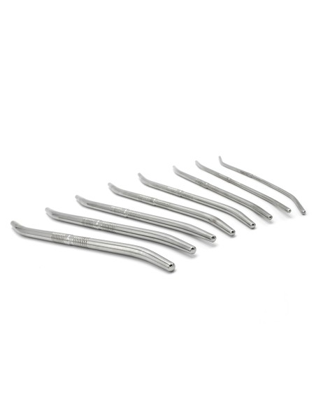 Kit de 8 Tiges d'urètre end Curve 14 cm - Diamètres 4 à 13mm