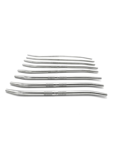 Kit de 8 Tiges d'urètre end Curve 14 cm - Diamètres 4 à 13mm