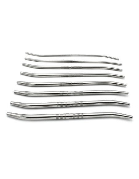 Kit de 8 Tiges d'urètre end Curve 14 cm - Diamètres 4 à 13mm