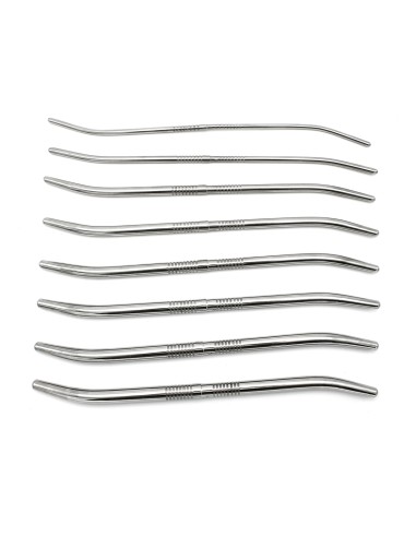 Kit de 8 Tiges d'urètre end Curve 14 cm - Diamètres 4 à 13mm