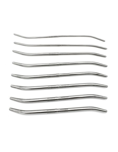 Kit de 8 Tiges d'urètre end Curve 14 cm - Diamètres 4 à 13mm