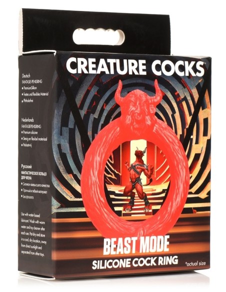 Cockring Beast Mode Rouge Cockring Beast Mode Rouge