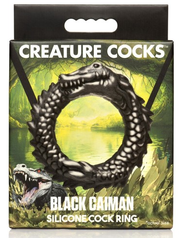 Cockring Black Caiman Noir