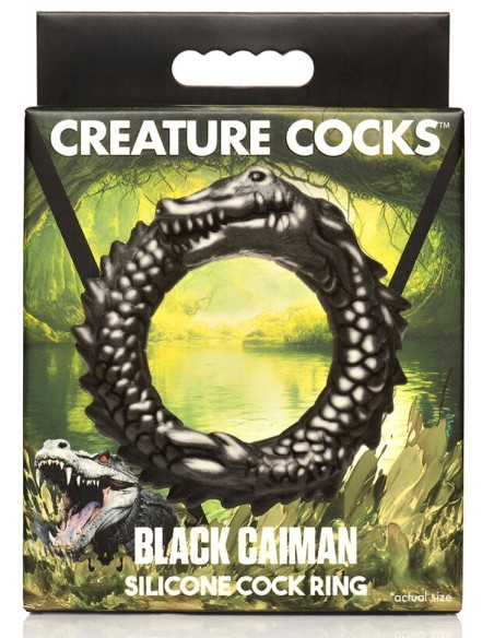 Cockring Black Caiman Noir