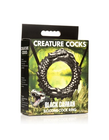 Cockring Black Caiman Noir