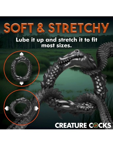 Cockring Black Caiman Noir