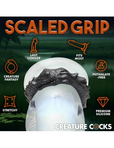 Cockring Black Caiman Noir