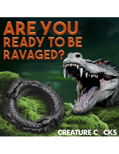 Cockring Black Caiman Noir