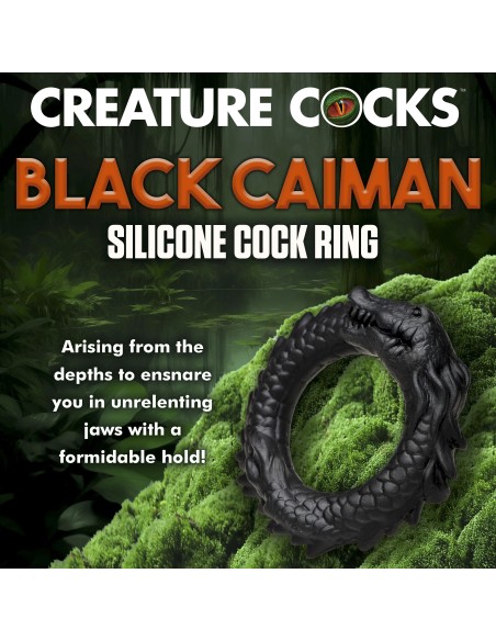 Cockring Black Caiman Noir