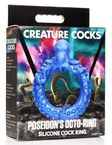 Cockring Poseidon's Octo-ring Bleu
