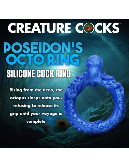 Cockring Poseidon's Octo-ring Bleu Cockring Poseidon's Octo-ring Bleu