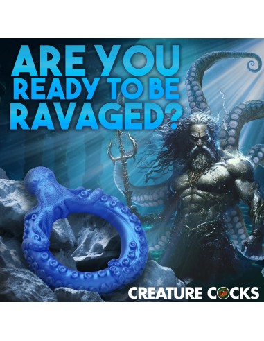 Cockring Poseidon's Octo-ring Bleu