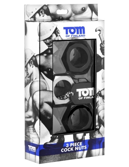 Lot de 3 Cockrings Souples Cock Nuts